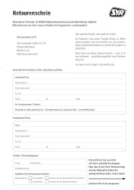 Retourenschein
