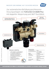 FüllCombi CA 6828 Plus:
Heizungsbefüllung nach
DIN EN 1717